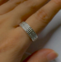 Load image into Gallery viewer, Meander Greek Ring, Greek Key Ring, Geometric Ring, Handmade Jewelry, - Fuego