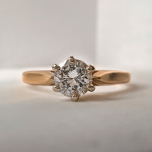 Load image into Gallery viewer, 14k Gold Ring, Statement Ring, 14k Yellow Gold, Real Diamond, Stacking ring, Gold ring, Diamond Ring, Stackable Ring, Valentines Day - Fuego