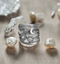 Load image into Gallery viewer, Open Wave Ring, Sterling Silver - Fuego