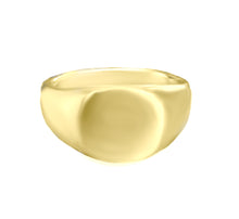 Load image into Gallery viewer, Signet Ring, 10k Yellow Gold, Sterling Silver, Sterling Silver 24k Gold Plated - Fuego