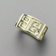 Load image into Gallery viewer, Meander key Ring, Mens Jewelry, Mens Gold Ring, - Fuego