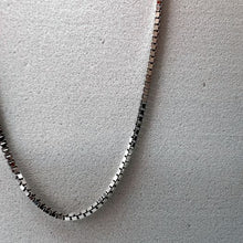 Load image into Gallery viewer, Box Chain, Solid Silver Chain, Layered Necklace Set, Stacking Necklace, 18 Inch Silver Chain, 925