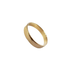 Load image into Gallery viewer, Flat Band Ring, 10k Gold Ring, Handmade Jewelry, Custom Jewelry, Midi Ring, Wedding band, Flat ring,