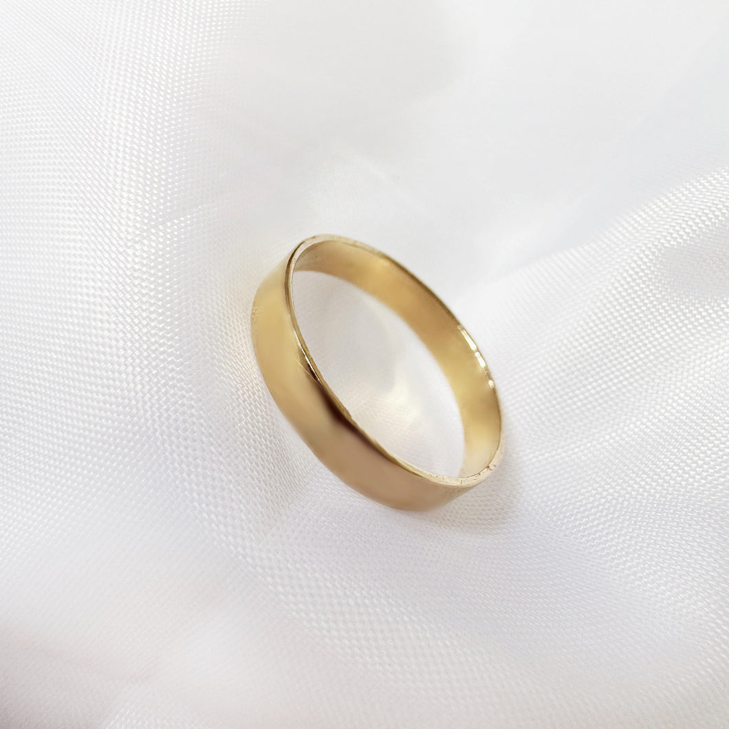 Band Ring, 10k Gold Ring, Trendy Rings, Midi Ring, Wedding band, Flat ring,