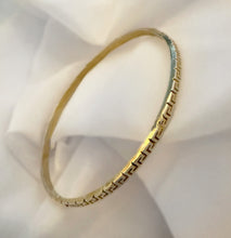 Load image into Gallery viewer, Greek Key Bangle, Handmade Jewely Vancouver, Custom Jewelry, - Fuego