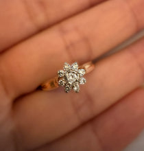 Load image into Gallery viewer, Engagement Ring, 14k Gold Ring, Statement Diamond Ring, 14k Yellow Gold With Diamond, Stacking ring, Gold ring, Diamond Ring, Valentines Day