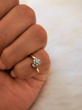 Load image into Gallery viewer, Diamond Ring, 14k Yellow Gold With Diamond, Statement Gold Ring, - Fuego