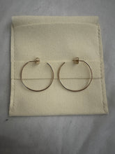 Load image into Gallery viewer, gold-hoop-earrings-minimalist-jewelry-handmade-jewelry