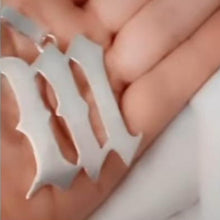 Load image into Gallery viewer, Old English letter Pendant, Letter Pendant, Personalized Jewelry, Custom Jewelry, Handmade Jewelry Vancouver, Preorder - Fuego