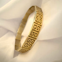 Load image into Gallery viewer, Meander Bangle, Sterling Silver, Sterling Silver 24k Gold Plated - Fuego