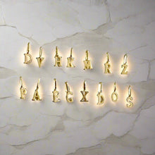 Load image into Gallery viewer, Letter Pendant, Minimalist Jewelry, Handmade Jewelry, - Fuego