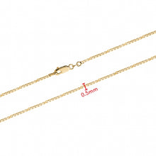 Load image into Gallery viewer, Box Chain, Solid Gold Chain, Stacking Necklace, Layered Jewelry, 18 inch chain