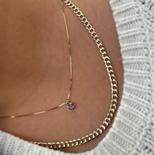 Load image into Gallery viewer, Box Chain, Solid Gold Chain, Stacking Necklace, Layered Jewelry, 18 inch chain