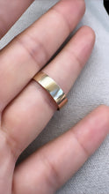 Load image into Gallery viewer, Flat Band Ring, 10k Gold Ring, Handmade Jewelry, Custom Jewelry, Midi Ring, Wedding band, Flat ring, - Fuego
