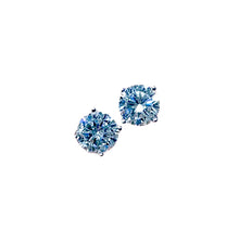 Load image into Gallery viewer, cubic zirconia earrings, sterling silver stud earrings,