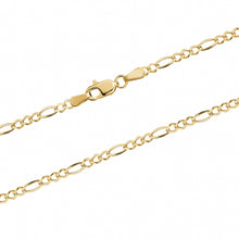 Load image into Gallery viewer, 10K FIGARO CHAIN, NECKLACE, 5.1mm
