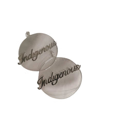 Load image into Gallery viewer, Indigenous earrings, Sterling Silver, Sterling Silver 24k Gold Plated, Big Hoops Earring, Sterling Silver, Boho earrings, Mini - Fuego