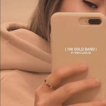 Load image into Gallery viewer, Flat Band Ring, 10k Gold Ring, Handmade Jewelry, Custom Jewelry, Midi Ring, Wedding band, Flat ring,