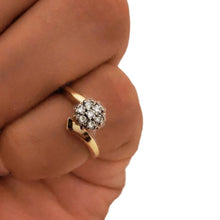 Load image into Gallery viewer, Statment pinky ring, 14k gold ring, diamond gold ring