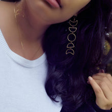 Load image into Gallery viewer, Moon Phase Earrings, Custom Jewelry, Indigenous Jewelry, Handmade Jewelry - Fuego