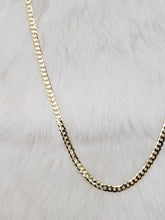 Load image into Gallery viewer, 10k Yellow Gold Curb, 10k Gold Chain, Solid Gold Chain, Mens Chain, Stacking necklace,
