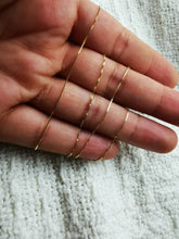 Load image into Gallery viewer, Box Chain, Solid Gold Chain, Stacking Necklace, Layered Jewelry, 18 inch chain