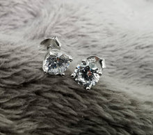 Load image into Gallery viewer, Cubic Zirconia Stud Earrings, Minimalist Jewelry, - Fuego