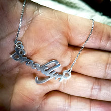 Load image into Gallery viewer, Name Necklace, Custom Name, Personalized Pendant, Custom Pendant, Personalized Jewelry, Custom Gift, Mama Necklace - Fuego