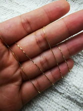 Load image into Gallery viewer, Box Chain, Solid Gold Chain, Stacking Necklace, Layered Jewelry, 18 inch chain