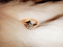 Load image into Gallery viewer, Diamond Ring, 14k Yellow Gold With Diamond, Statement Gold Ring, - Fuego