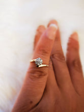 Load image into Gallery viewer, Diamond Ring, 14k Yellow Gold With Diamond, Statement Gold Ring, - Fuego