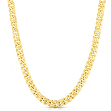 10k gold chain, cuban chain, mens jewelry