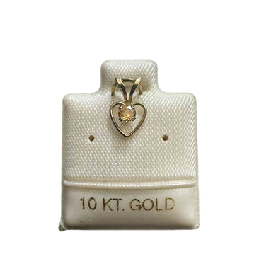 10k gold charm, vancouver jewelry birthstoone, november birthstone, 10k pendant, vancouver fuego jewelry,