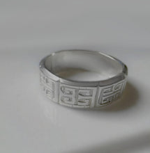 Load image into Gallery viewer, Meander Greek Ring, Greek Key Ring, Geometric Ring, Handmade Jewelry,
