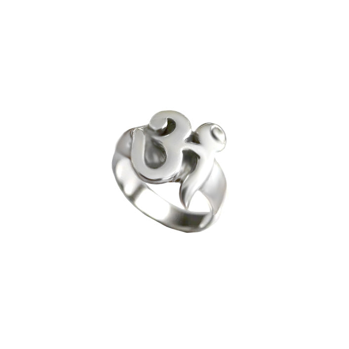 Sterling Silver OM Ring, Spirituality Jewelry, Hindi Ring,