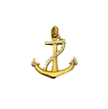 Load image into Gallery viewer, 10k yellow gold, 10k gold anchor, minimalist jewelry, 
