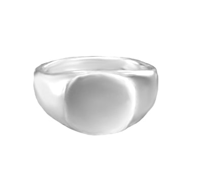 Signet Ring, 10k Yellow Gold, Sterling Silver, Sterling Silver 24k Gold Plated - Fuego