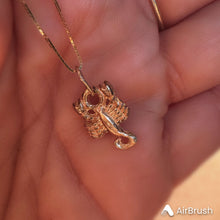 Load image into Gallery viewer, Scorpion Pendant,  Minimalist Jewelry, Zodiac Charm
