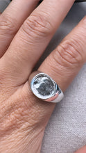 Load image into Gallery viewer, Concave Signet Ring, Mens Jewelry, Handmade Jewelry,
