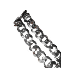 Load image into Gallery viewer, Curb Bracelet, Sterling Silver, Curb Chain, 10.6mm Width, Thick Curb Bracelet, Mens Jewelry
