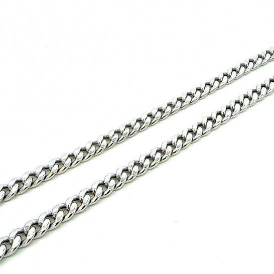 curb chain, silver chain, sterling silver chain, 