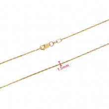 Load image into Gallery viewer, SINGAPORE CHAIN, 10k gold chain, 10k gold necklace, minimalist jewelry
