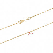 Load image into Gallery viewer, SINGAPORE CHAIN, 10k gold chain, 10k gold necklace, minimalist jewelry
