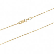 Load image into Gallery viewer, SINGAPORE CHAIN, 10k gold chain, 10k gold necklace, minimalist jewelry
