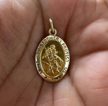 Load image into Gallery viewer, Saint Christopher Pendant, Handmade Jewelry, Religious Jewelry
