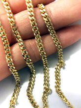 Load image into Gallery viewer, Curb Chain, Solid Gold Chain, Mens Gold Necklace, Mens Jewelry, 
