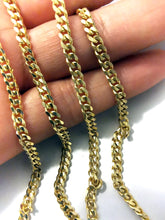 Load image into Gallery viewer, SOLID Gold Chain, 10k Yellow Gold, Chunky Chain, Layered Necklace, Stackable Chains, Mens Gold Necklace, Mens Jewelry, Birthday Gift
