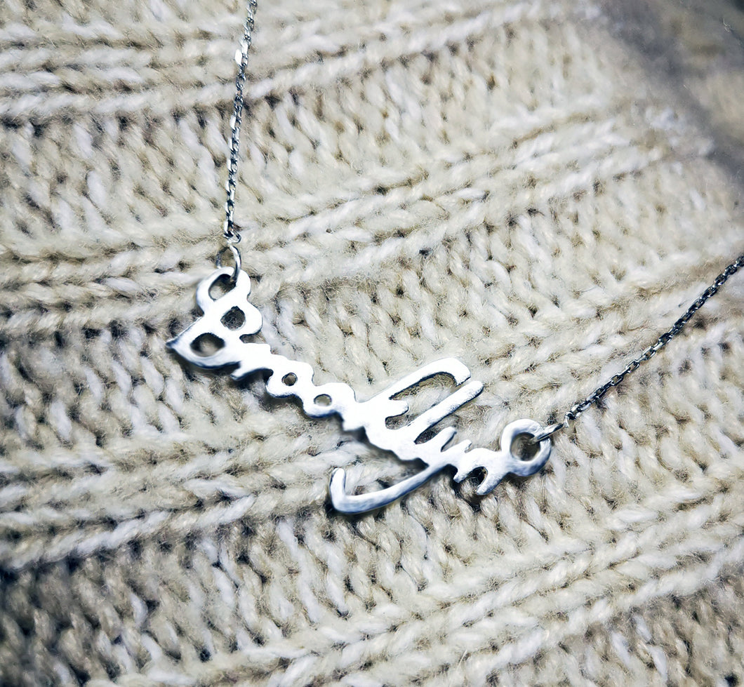 Name Necklace, Custom Name, Personalized Pendant, Custom Pendant, Personalized Jewelry, Custom Gift, Mama Necklace
