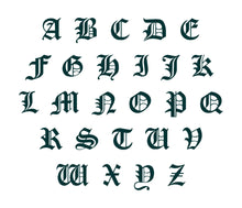 Load image into Gallery viewer, Old English letter Pendant, Letter Pendant, Personalized Jewelry, Custom Jewelry, Handmade Jewelry Vancouver
