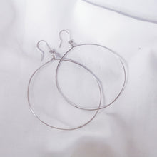 Load image into Gallery viewer, Big Hoops Earring, Sterling Silver, Silver hoop earrings, Boho earrings,
